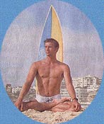 Dorje, Meditating before hitting the waves at Bondi